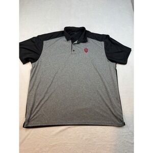 Men's Indiana Hoosiers Sideline Performance Polo XXL Stitched Logo Golf Career